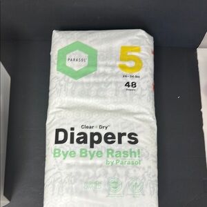 Bally White Diapers with Colorful Numbers